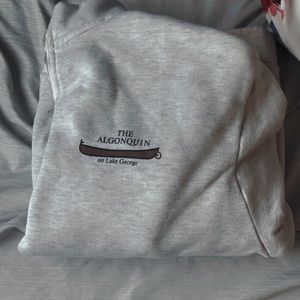 Grey lake George sweatshirt zip up